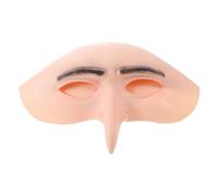 Homoyoyo Realistic Latex Bald Cap for Halloween and Professional Theater, Elastic and Reusable Bald Headpiece with Natural Scalp Appearance, Beige Half Head Wig Cap for Actors