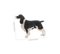 Homoyoyo Realistic Spaniel Dog Figurine Resin Puppy Cake Topper Cute Animal Model for Boys Christmas Birthday Indoor Outdoor Decor