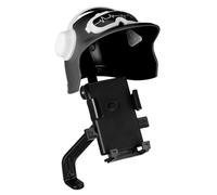 Homoyoyo Rear Mirror Phone Holder with Adjustable Sunshade for Motorcycles Secure Clamp for Stable Grip Easy Installation Compatible with Smartphones and Bikes