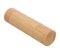 Homoyoyo Refillable Bamboo Lip Balm Tubes 5G with Distinctive Wooden Texture for DIY Lipstick and Deodorant Organizer Suitable for Personal Use and Giving