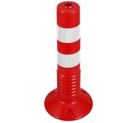 Homoyoyo Reflective Traffic Safety Barrier Post Flexible Plastic Safety Bollard for Driveway and Construction Event Warning