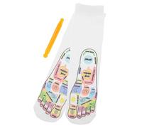 Homoyoyo Reflexology Socks with Pressure Points and Foot Massager Tool Cotton Acupressure Five Toe Socks for Men Meridian Support for Foot Fatigue Relief and Improved Vitality Breathable
