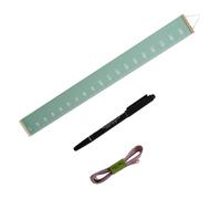 Homoyoyo Removable Kids Growth Chart Wall Hanging Height Measuring Ruler for Children with Canvas and Wood Material, No Fading, for Home Nursery Decoration