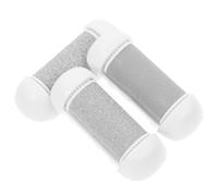 Homoyoyo Replacement Roller Refill Heads for Electric Foot File 3pcs White Coarse Pedicure Callus Remover Rollers Dead Skin Removing Tools for Feet Care