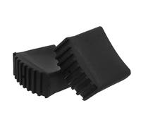 Homoyoyo Replacement Rubber Ladder Feet 2Pcs Non-Slip Protective Foot Covers 2.5X6.3Cm Black for Extension and Step Ladders in Construction and Home
