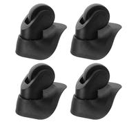 Homoyoyo Replacement Suitcase Wheels for Luggage Trolley Black Abs Material with Flexible Rolling Feature Suitable for Travel Use