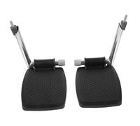 Homoyoyo Replacement Wheelchair Footrest Pedal Pair Thickened Abs Plastic Folding Footplates with Metal Rods Durable Elevating Leg Pads for Wheelchairs Easy Installation and Portable Design