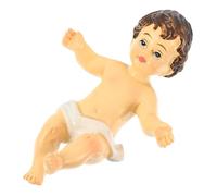 Homoyoyo Resin Jesus Doll Ornament Classic Religious Figurine Desktop Christianity Decor for Home Office Living Lifelike Handicraft Jesus Statue Housewarming and Holiday
