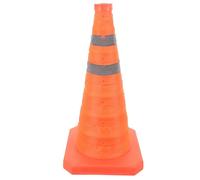 Homoyoyo Retractable Traffic Safety Cone 45cm Orange Folding Road Cone for Parking Lots and Traffic Control for Driving Training and Road Use