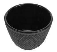 Homoyoyo Retro Cast Iron Teacup 110ml with Large Polka Dots - Japanese Style Asian Tea Cup for Kung Fu Tea, Household and Restaurant Use, Heat Retentive Office Mug