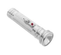 Homoyoyo Retro Metal Flashlight Vintage Handheld Torch for Camping Home Use Portable Style Craft Photo Prop Versatile Battery Operated Light for Outdoor Adventures