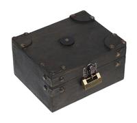 Homoyoyo Retro Storage Box Wooden Chest Box Versatile Organizer for Home Office Garage for Organizing Treasures