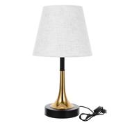 Homoyoyo Retro Table Lamp with Fabric Shade Portable Rechargeable LED Desk Light for Bedroom Dorm Study and Balcony Soft Eye Friendly Warm Glow Compact Modern Bedside Lighting