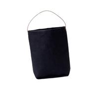 Homoyoyo Reusable Black Kraft Paper Wine Bag with Handles Double Bottle Gift Tote for Red Wine Spirits Flowers Stitching for Festive Occasions Birthdays Christmas Housewarming Party Present