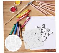Homoyoyo Reusable Christmas Stencil Pet Material DIY Printing Templates for Spray Paint Multi Purpose Painting Craft Stencils for Card Making and Wall Art Decor