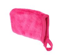Homoyoyo Reusable Pink Microfiber Facial Cleansing Gloves Deep Exfoliating Face Scrub Mitts for Gentle Makeup Removal and Skin Detox Suitable for Skin Types