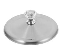 Homoyoyo Reusable Stainless Steel Round Shaped Coffee Mug Lid 8.5Cm Diameter Silver Base Universal Tea Cup Cover for Hot Drinks Home and Office