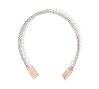 Homoyoyo Rhinestone Pearl Decorative Headband Elegant Hairband for Brides Everyday Wear Headdress for Sweet Stylish Outfits Durable High End Craftsmanship