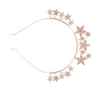 Homoyoyo Rhinestone Star Headband Beaded for Women Girls Statement Fashion Headband Sparkling Stars for Party Wedding Guest Hair Accessories