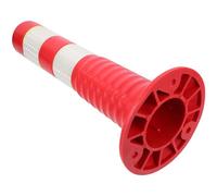 Homoyoyo Road Safety Warning Column 450mm White Reflective Traffic Safety Bollard Elastic Anti-collision Pillar for Driveways and Road Barriers