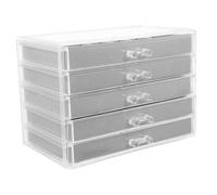 Homoyoyo Rock Display Case Velvet Lining 23.5 X 17 X 13 CM Acrylic Organizer for Rocks, Crystals Gems Minimalist Design for Home Display