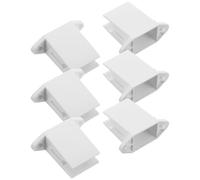 Homoyoyo Roller Shutter Crank Wall Bracket Sturdy Material Plastic White 6pcs with Screws for Stable Installation Hand Crank Holder Suitable for Rv Awning and Commercial Wallmounting