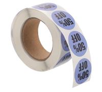 Homoyoyo Round Percent Off Stickers Self Adhesive Price Labels for Retail Supermarket Easy Peel Tags for Business Inventory Management Residue Stickers