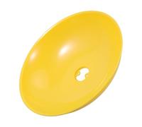 Homoyoyo Safety Eyewash Station Yellow Bowl Replacement, Abs Material with Smooth Surface, High Visibility and Easy Maintenance Eyewash Sink Bowl for Laboratory and Chemical Room Use