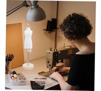Homoyoyo Scale Female Dressmaker Mannequin with Base for Doll Clothes Display and Fashion Design Teaching Sewing Doll Mannequin Stand for Tailoring and Dressmaking Practice Random Color