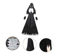 Homoyoyo Scary Nun Costume for Adults 2023 - Unique Halloween Evil Nun Outfit for Cosplay Events and Parties - Comfortable Zombie Uniform Perfect for Halloween Gatherings