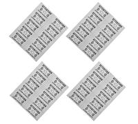 Homoyoyo Security Alarm Warning Sign Stickers with Remote Alert Capability 4 Sheets Sturdy Silver Pvc Material and Low Maintenance for Home and Car Use Suitable for Doors and Windows