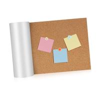 Homoyoyo Self-Adhesive Cork Roll Flexible Cork Sheet for Photo Board and Message Display Corkboard for Home Office Decor and DIY Projects