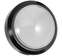 Homoyoyo Self-resetting Push Button Dome Abs and Metal Material White Arcade Game Button Replacement with LED Encourages Learning and Fun for DIY Household