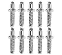 Homoyoyo Set of 10 metal tips for hiking poles: trekking pole tips, robust tungsten steel pole tips for optimal grip and when hiking and walking, for hiking, walking, trekking