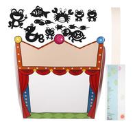 Homoyoyo Shadow Puppet DIY Craft Kit for Theater Stage Platform Paper Puppet Making Set and Educational Science Experiments