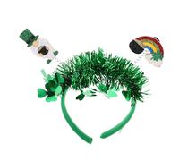 Homoyoyo Shamrock Headband for St Patrick's Day Comfortable Green Hair Accessory for Seniors Irish Festival Headdress Easy to Wear Decorative Hairband for Party Celebrations