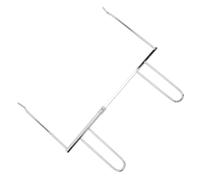Homoyoyo Sharp Oven Food Pick Fork for Rotisserie Chicken Lightweight Double-Handle Oven Food Tong for Home Kitchen Practical Poultry Tool for Secure Grill Holding