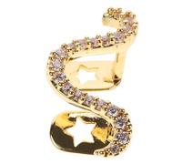 Homoyoyo Shiny Tooth Gem Kit Twisted Wave Zirconia Tooth Cap Jewelry for Unique Style Comfortable Material for Easy Wear and Versatile Fit