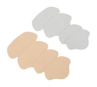 Homoyoyo Shoe Heel Pads 8pcs Set, Self-Adhesive Protective Foot Heel Stickers for Sneakers, Includes 2 Color Sets (Beige #7 Light Grey #8), Anti-Wear Repair Patches for Sports Shoes
