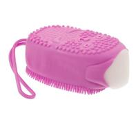Homoyoyo Shower Body Scrubber Bath Brush Built-in Soap Storage Multi-Function Back Scrubber for Home Hotel Use