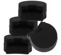 Homoyoyo Silicone Clarinet Thumb Rest Cushions Black Protecting Hands and Instrument 4pcs Finger Supports Sturdy Not Easy to Deform Suitable for Clarinet Playing