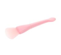 Homoyoyo Silicone Face Mask Applicator Brush with Double-ended Spatula Spoon, Pink Multifunctional Clay and Mud Mask Tool for Facial Skincare Beauty Care at Home, with Pvc Bag