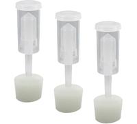 Homoyoyo Silicone Fermentation Airlocks with Cone-Shaped Wine Bottle Stoppers, Set of 3 Bubble Valve Plugs for Homebrew White Wine Fermenter Accessories