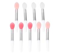 Homoyoyo Silicone Lipstick Applicator Brushes Set for Precise Application with Soft Heads 9pcs and Easy to Carry, Portable Cosmetic Lip Mask Brush for Professional Use and Work