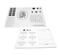 Homoyoyo Silicone Nail Art Training Mat 2pcs Soft Nail Coloring Practice Pads for Professional Manicure