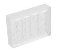Homoyoyo Silicone Nail Mold Floral Carved Lily Design Style Embellishment Mould for Manicure Professional Home Use Nail Art Accessory Creative Tool