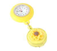 Homoyoyo Silicone Nurse Watch Floral Pattern Pocket Watch for Women Nurse Fob Nursing Student Essential