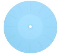 Homoyoyo Silicone Vinyl Player Mat Anti-static and Vibration Control Features, Blue Turntable Pad for Enhanced Sound Quality and Record Protection, for Vinyl Record Players