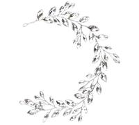 Homoyoyo Silver Bridal Headband Rhinestone Headbands with Rhinestone Lightweight Comfortable Wearing Simple Classic Style for Women and Teen Prom Parties