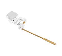 Homoyoyo Silver Copper Toilet Flush Tank Lever Button Side Mount Replacement for Toilet Cistern Easy Installation No Tools Required Classic Stylish Bathroom Accessory